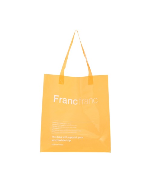 Francfranc(フランフラン)の「クリア トートバッグ オレンジ(トートバッグ・レディース・オレンジ・FREE)」の1枚目の写真