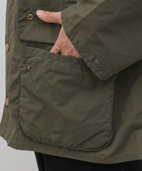 Barbour（バブアー）の「BARBOUR (バブアー) os hooded bedale showerproof MSP0089（マウンテンパーカー・メンズ・ネイビー/カーキ・34/36/38/42/40）」の13枚目の写真