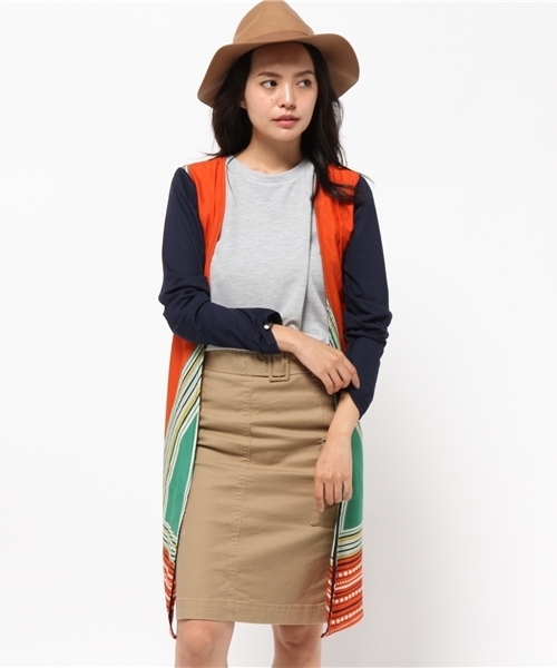 PAPILLONNER（パピヨネ）の「バックプリントカーディ（カーディガン/ボレロ・レディース・オレンジ・FREE）」の12枚目の写真