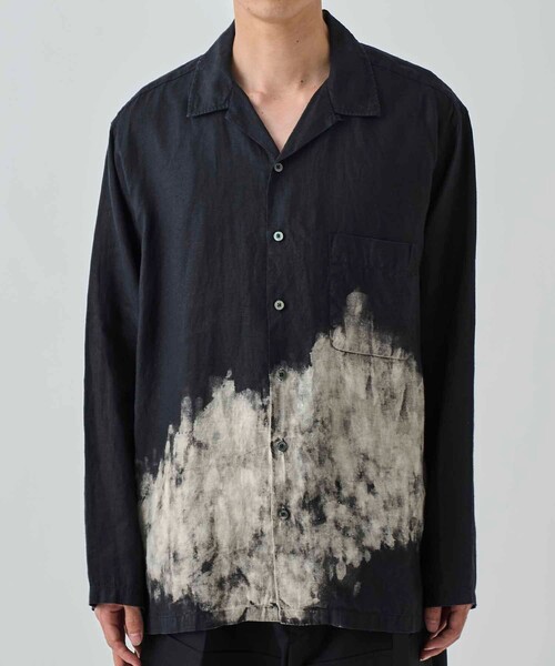 markaware（マーカウェア）の「HEMP SHIRTING OPEN COLLAR SHIRT