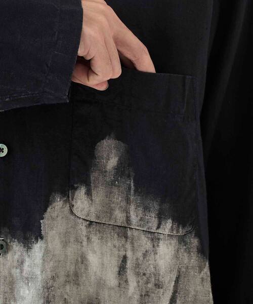 markaware（マーカウェア）の「HEMP SHIRTING OPEN COLLAR SHIRT