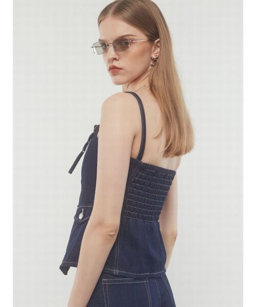 EMODA（エモダ）の「デニムキャミソール（キャミソール・レディース・インディゴブルー/グレー/ライトブルー・FREE）」の18枚目の写真