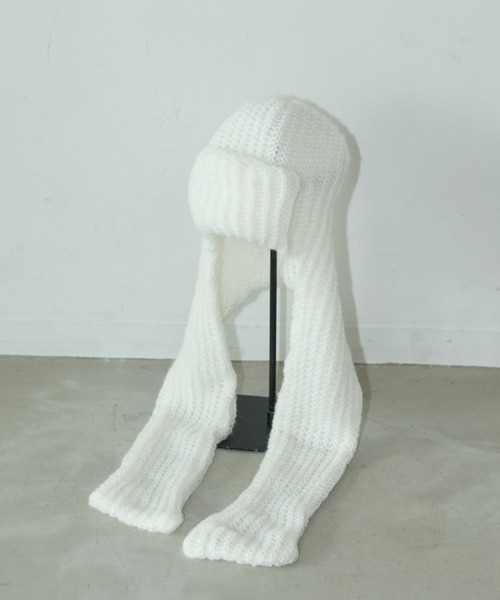 セール】マフラーフライトニットキャップ（ニットキャップ/ビーニー