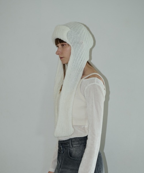 セール】マフラーフライトニットキャップ（ニットキャップ/ビーニー