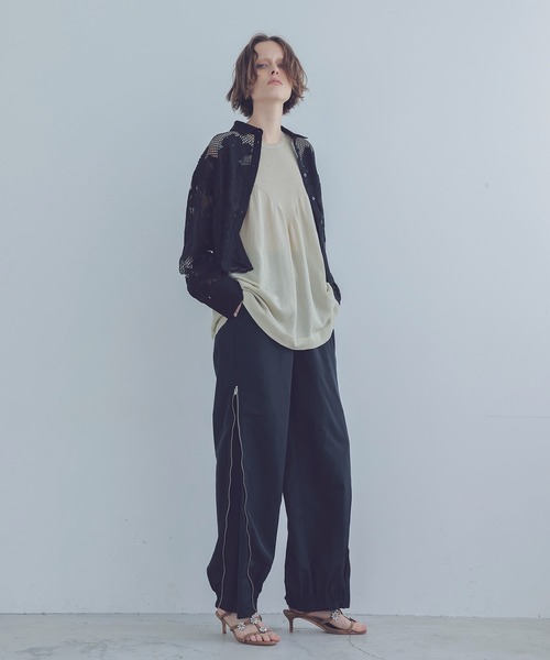 BIRGITTE HERSKIND（ビギッテヘアスキン）の「HERSKIND / jetta shirt(レースミドリフ丈シャツ)（シャツ/ブラウス・レディース・ブラック・34）」の9枚目の写真