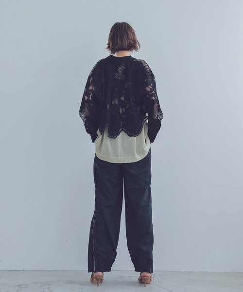 BIRGITTE HERSKIND（ビギッテヘアスキン）の「HERSKIND / jetta shirt(レースミドリフ丈シャツ)（シャツ/ブラウス・レディース・ブラック・34）」の11枚目の写真