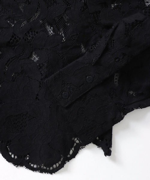 BIRGITTE HERSKIND（ビギッテヘアスキン）の「HERSKIND / jetta shirt(レースミドリフ丈シャツ)（シャツ/ブラウス・レディース・ブラック・34）」の13枚目の写真