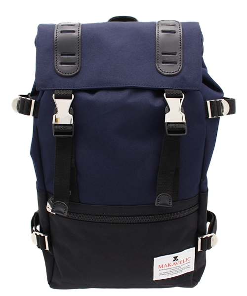 MAKAVELIC（マキャベリック）の「【MAKAVELICK】TRUCKS DOUBLE BELT DAYPACK/マキャべリック　トラック ダブルベルトデイバック（バックパック/リュック・メンズ・ホワイト/ブラック/その他1・FREE）」の3枚目の写真