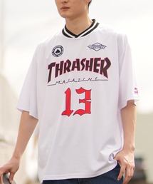THRASHER | 【ムラサキスポーツ限定】THRASHER/スラッシャー ゲームシャツ/半袖Tシャツ オーバーサイズ ユニセックス THM-24SPSST09(Tシャツ/カットソー)