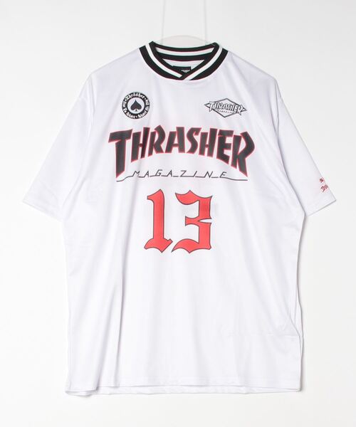 THRASHER(スラッシャー)の「【ムラサキスポーツ限定】THRASHER/スラッシャー ゲームシャツ/半袖Tシャツ オーバーサイズ ユニセックス THM-24SPSST09(Tシャツ/カットソー・メンズ・ホワイト/ブラック・M/XL/L)」の10枚目の写真