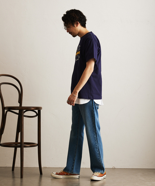 cabaret poval（キャバレーポバール）の「CABARET POVAL / キャバレーポバール 417別注 O Tシャツ（Tシャツ/カットソー・メンズ・ネイビー/ホワイト・MEDIUM/LARGE/X-LARGE）」の12枚目の写真