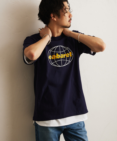 cabaret poval（キャバレーポバール）の「CABARET POVAL / キャバレーポバール 417別注 O Tシャツ（Tシャツ/カットソー・メンズ・ネイビー/ホワイト・MEDIUM/LARGE/X-LARGE）」の14枚目の写真