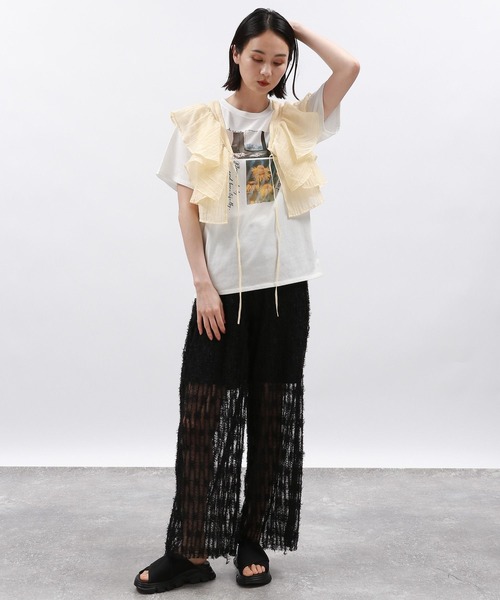 LAKOLE(ラコレ)の「フリルビスチェ / 127590(ベスト・レディース・ブラック/グレー/オフホワイト・FREE)」の4枚目の写真