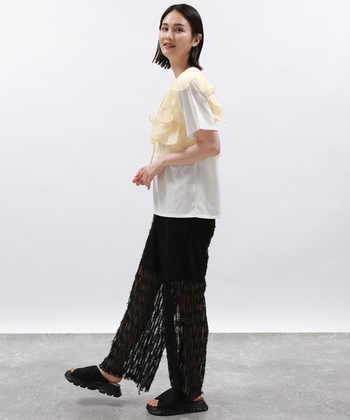 LAKOLE(ラコレ)の「フリルビスチェ / 127590(ベスト・レディース・ブラック/グレー/オフホワイト・FREE)」の6枚目の写真