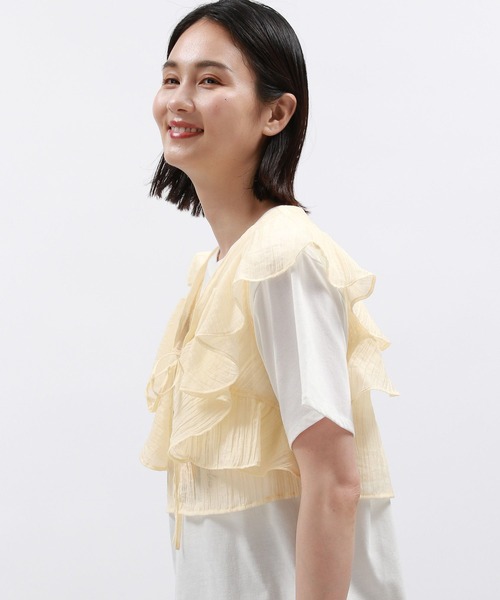 LAKOLE(ラコレ)の「フリルビスチェ / 127590(ベスト・レディース・ブラック/グレー/オフホワイト・FREE)」の9枚目の写真