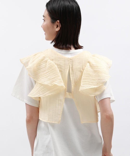 LAKOLE(ラコレ)の「フリルビスチェ / 127590(ベスト・レディース・ブラック/グレー/オフホワイト・FREE)」の10枚目の写真