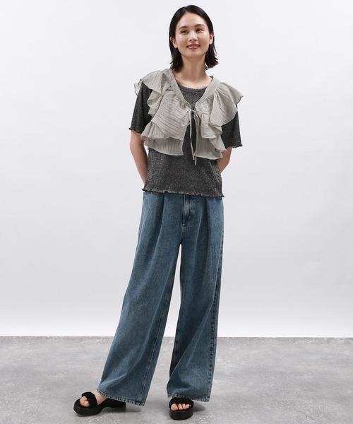 LAKOLE(ラコレ)の「フリルビスチェ / 127590(ベスト・レディース・ブラック/グレー/オフホワイト・FREE)」の20枚目の写真