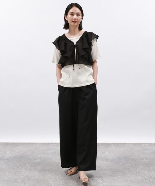 LAKOLE(ラコレ)の「フリルビスチェ / 127590(ベスト・レディース・ブラック/グレー/オフホワイト・FREE)」の11枚目の写真