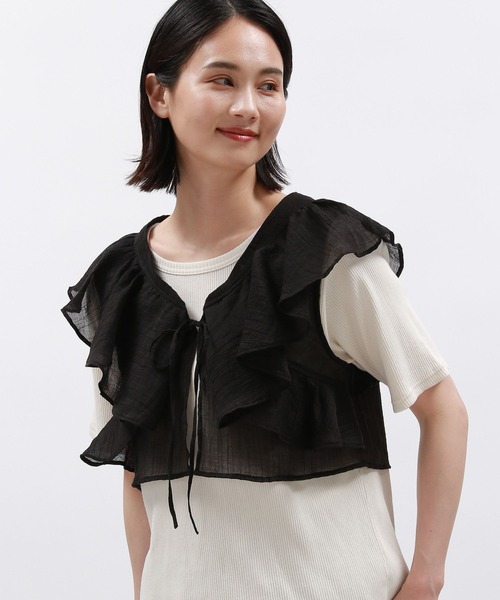 LAKOLE(ラコレ)の「フリルビスチェ / 127590(ベスト・レディース・ブラック/グレー/オフホワイト・FREE)」の17枚目の写真