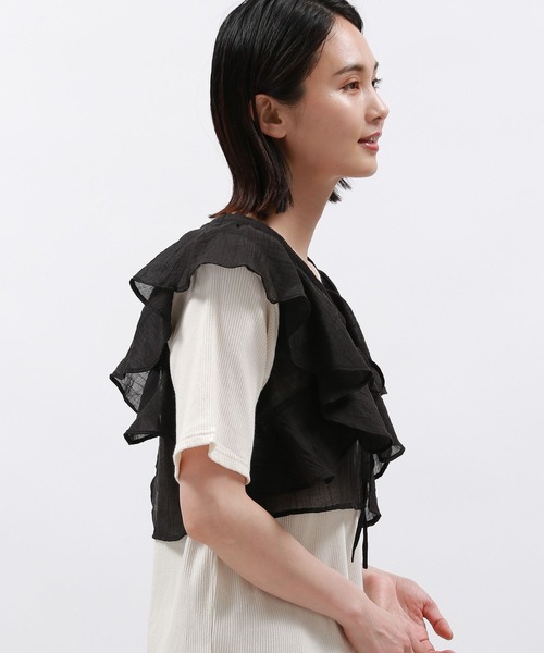 LAKOLE(ラコレ)の「フリルビスチェ / 127590(ベスト・レディース・ブラック/グレー/オフホワイト・FREE)」の18枚目の写真