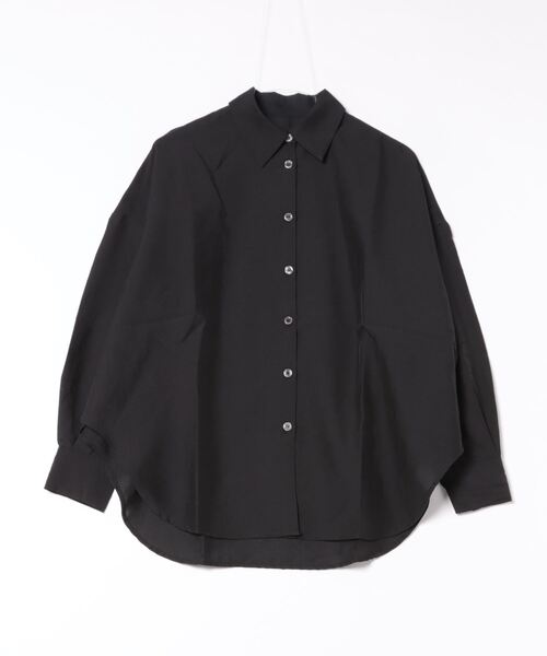 STYLEBLOCK（スタイルブロック）の「シアーリネンタッチオフラインシャツ（シャツ/ブラウス・レディース・ホワイト系その他/キャメル/ブラック/ブルー/グレー・M）」の2枚目の写真