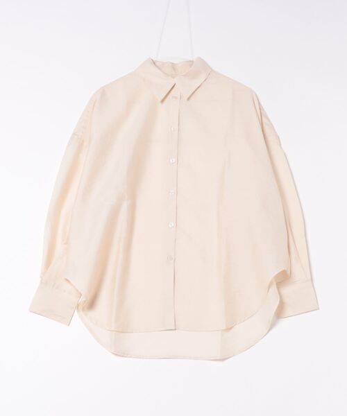 STYLEBLOCK（スタイルブロック）の「シアーリネンタッチオフラインシャツ（シャツ/ブラウス・レディース・ホワイト系その他/キャメル/ブラック/ブルー/グレー・M）」の7枚目の写真
