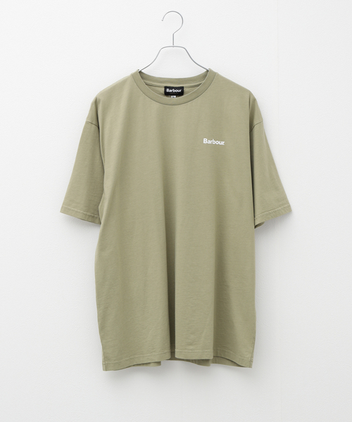 Barbour（バブアー）の「BARBOUR / バブアー OS small Barbour logo T-Shirts（Tシャツ/カットソー・メンズ・ピンク/カーキ/アイボリー/ブラック/ベージュ・SMALL/X-LARGE/LARGE/MEDIUM）」の4枚目の写真
