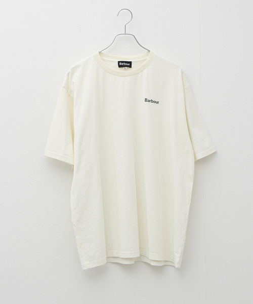 Barbour（バブアー）の「BARBOUR / バブアー OS small Barbour logo T-Shirts（Tシャツ/カットソー・メンズ・ピンク/カーキ/アイボリー/ブラック/ベージュ・SMALL/X-LARGE/LARGE/MEDIUM）」の2枚目の写真