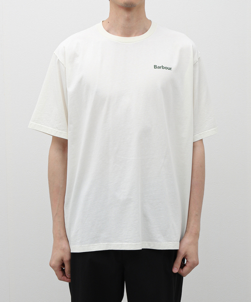 Barbour（バブアー）の「BARBOUR / バブアー OS small Barbour logo T-Shirts（Tシャツ/カットソー・メンズ・ピンク/カーキ/アイボリー/ブラック/ベージュ・SMALL/X-LARGE/LARGE/MEDIUM）」の7枚目の写真