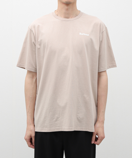 Barbour（バブアー）の「BARBOUR / バブアー OS small Barbour logo T-Shirts（Tシャツ/カットソー・メンズ・ピンク/カーキ/アイボリー/ブラック/ベージュ・SMALL/X-LARGE/LARGE/MEDIUM）」の8枚目の写真