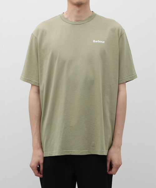 Barbour（バブアー）の「BARBOUR / バブアー OS small Barbour logo T-Shirts（Tシャツ/カットソー・メンズ・ピンク/カーキ/アイボリー/ブラック/ベージュ・SMALL/X-LARGE/LARGE/MEDIUM）」の9枚目の写真