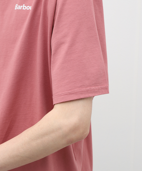 Barbour（バブアー）の「BARBOUR / バブアー OS small Barbour logo T-Shirts（Tシャツ/カットソー・メンズ・ピンク/カーキ/アイボリー/ブラック/ベージュ・SMALL/X-LARGE/LARGE/MEDIUM）」の21枚目の写真