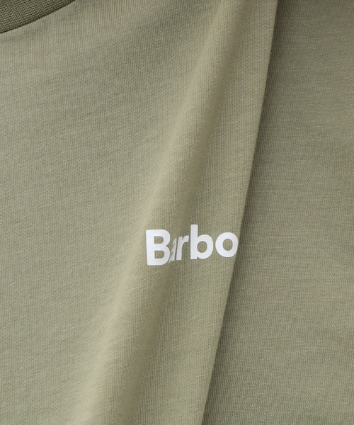 Barbour（バブアー）の「BARBOUR / バブアー OS small Barbour logo T-Shirts（Tシャツ/カットソー・メンズ・ピンク/カーキ/アイボリー/ブラック/ベージュ・SMALL/X-LARGE/LARGE/MEDIUM）」の12枚目の写真