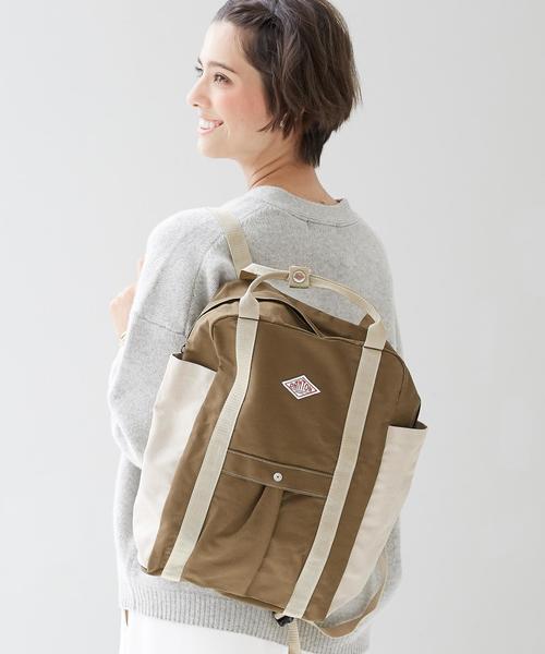 DANTON（ダントン）の「[ダントン]DANTON CB　UTILITY バックパック（バックパック/リュック・レディース・ブラック/ベージュ・フリー）」の2枚目の写真
