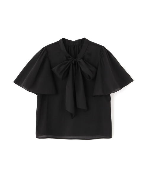 PROPORTION BODY DRESSING（プロポーションボディドレッシング）の「前後２ＷＡＹボウタイブラウス / 1214210703（シャツ/ブラウス・レディース・ブラック/ホワイト系その他/イエロー・SMALL/MEDIUM）」の6枚目の写真