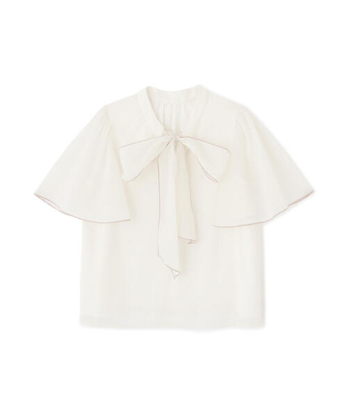 PROPORTION BODY DRESSING（プロポーションボディドレッシング）の「前後２ＷＡＹボウタイブラウス / 1214210703（シャツ/ブラウス・レディース・ブラック/ホワイト系その他/イエロー・SMALL/MEDIUM）」の17枚目の写真