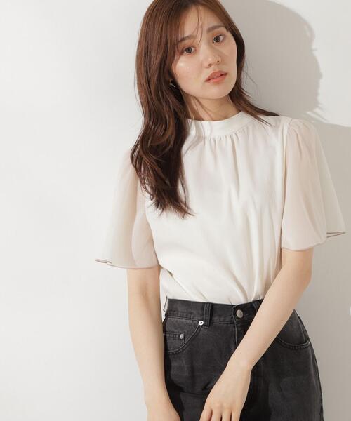 PROPORTION BODY DRESSING（プロポーションボディドレッシング）の「前後２ＷＡＹボウタイブラウス / 1214210703（シャツ/ブラウス・レディース・ブラック/ホワイト系その他/イエロー・SMALL/MEDIUM）」の18枚目の写真