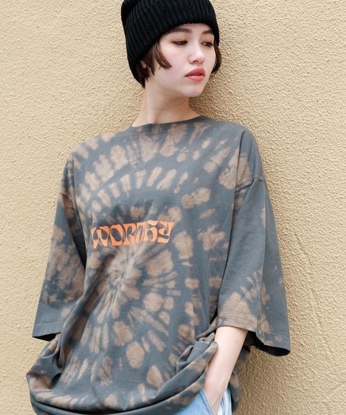 PBLIM（ページボーイリム）の「PBLIM/タイダイＴ（Tシャツ/カットソー・レディース・チャコールグレー/ネイビー・MEDIUM/LARGE）」の2枚目の写真