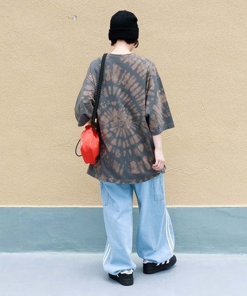 PBLIM（ページボーイリム）の「PBLIM/タイダイＴ（Tシャツ/カットソー・レディース・チャコールグレー/ネイビー・MEDIUM/LARGE）」の5枚目の写真