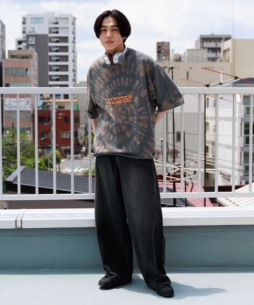 PBLIM（ページボーイリム）の「PBLIM/タイダイＴ（Tシャツ/カットソー・レディース・チャコールグレー/ネイビー・MEDIUM/LARGE）」の6枚目の写真