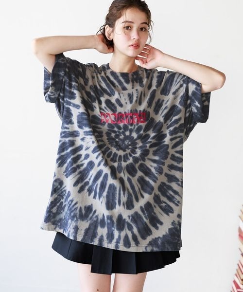 PBLIM（ページボーイリム）の「PBLIM/タイダイＴ（Tシャツ/カットソー・レディース・チャコールグレー/ネイビー・MEDIUM/LARGE）」の19枚目の写真