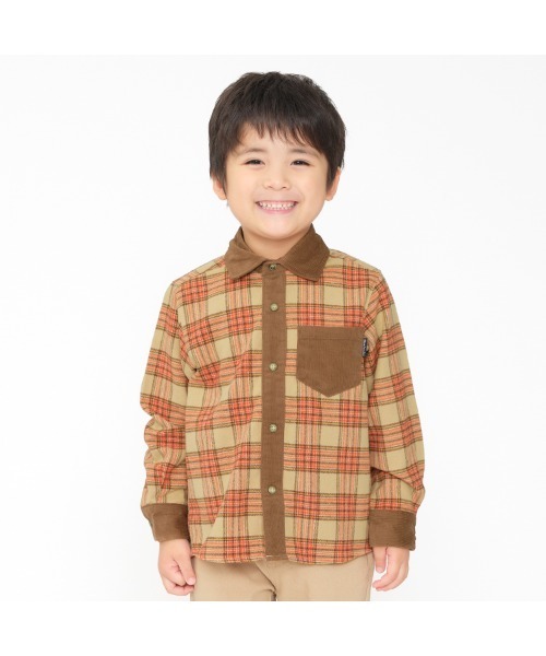 Moujonjon（ムージョンジョン）の「タータンチェック柄ネルシャツ（シャツ/ブラウス・キッズ・ネイビー/ベージュ・90/100/110/120/130/140）」の18枚目の写真