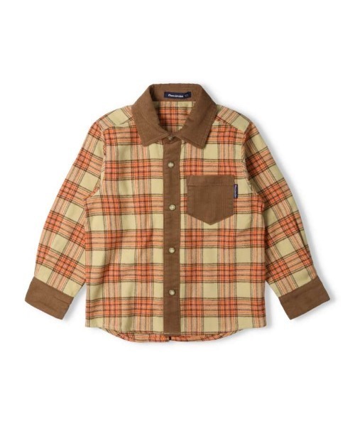 Moujonjon（ムージョンジョン）の「タータンチェック柄ネルシャツ（シャツ/ブラウス・キッズ・ネイビー/ベージュ・90/100/110/120/130/140）」の22枚目の写真