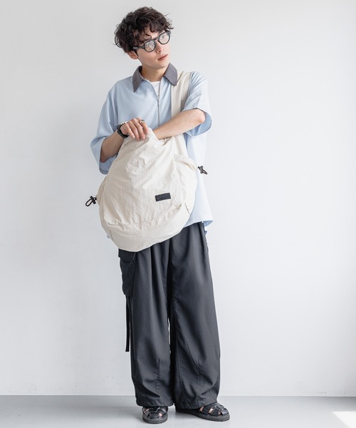 UNIVERSAL OVERALL（ユニバーサルオーバーオール）の「【UNIVERSAL OVERALL】2WAY/ナイロンショルダーバッグ（ショルダーバッグ・メンズ・オフホワイト/グレー/ブラック・FREE）」の17枚目の写真