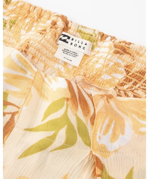 BILLABONG(ビラボン)の「BILLABONG レディース SPLIT SPIRIT ワイドパンツ 【2024年夏モデル】/ビラボン総柄ボトムス(その他パンツ・レディース・グリーン系その他/オレンジ系その他・SMALL)」の4枚目の写真