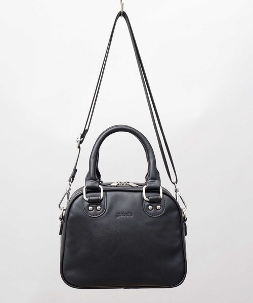 glabella（グラベラ）の「スプリットレザー（牛床革） 2WAY ミニボストン ショルダーバッグ（ハンドバッグ・メンズ・ブラック・FREE）」の5枚目の写真