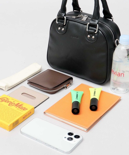 glabella（グラベラ）の「スプリットレザー（牛床革） 2WAY ミニボストン ショルダーバッグ（ハンドバッグ・メンズ・ブラック・FREE）」の11枚目の写真