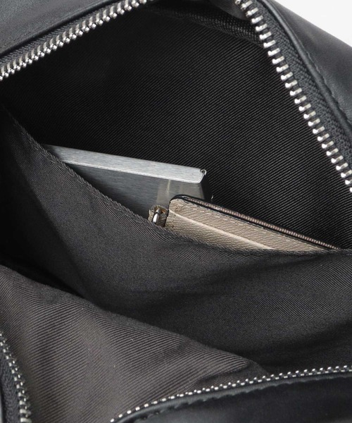 glabella（グラベラ）の「スプリットレザー（牛床革） 2WAY ミニボストン ショルダーバッグ（ハンドバッグ・メンズ・ブラック・FREE）」の12枚目の写真
