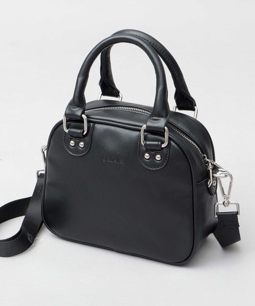 glabella（グラベラ）の「スプリットレザー（牛床革） 2WAY ミニボストン ショルダーバッグ（ハンドバッグ・メンズ・ブラック・FREE）」の18枚目の写真