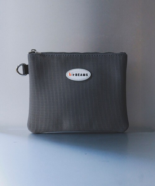 bpr BEAMS（ビーピーアール ビームス ）の「ジャージー ポーチ S（ポーチ・レディース・ブラック/グレー/サックスブルー/ピンク/イエロー/グリーン・ONE SIZE）」の2枚目の写真